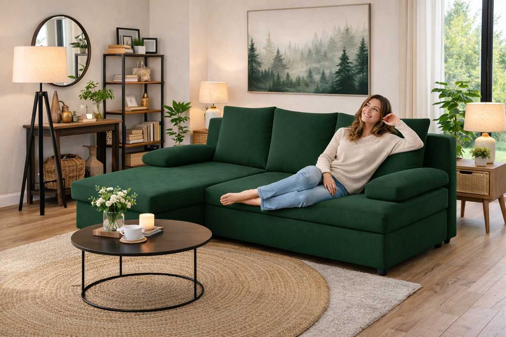 Narożnik z Funkcją spania za jedyne 849 zł HIT OKAZJA Ostatnie Sztuki!