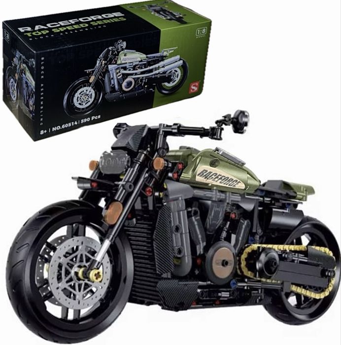 Мото конструктор в подарунковій коробці сумісний з лего