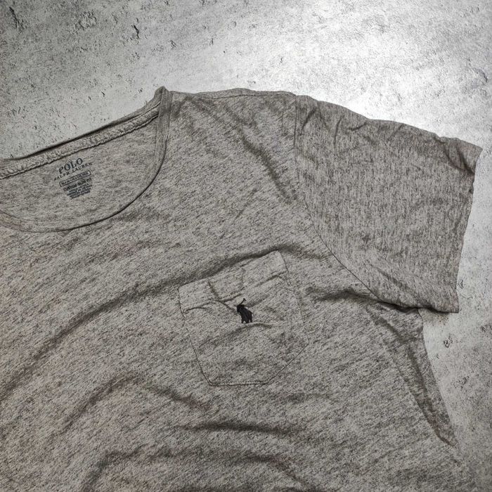 MĘSKA Koszulka Bawełna Pocket Kieszonka Logo Haft PREMIUM Ralph Lauren