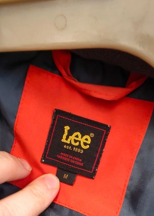 Lee Kurtka Męska Zimowa Puchowa M Puffer Jacket Orange