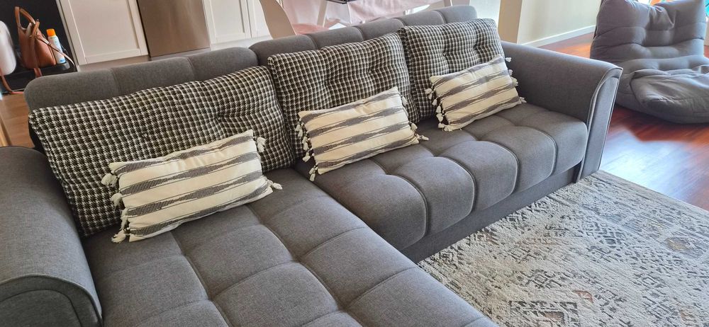 Sofá Cama com Chaise Long