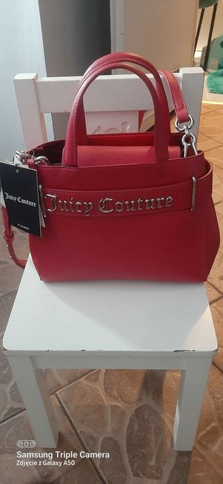 Piękna oryginalna torebka Juicy Couture w kolorze malinowym .OKAZJA