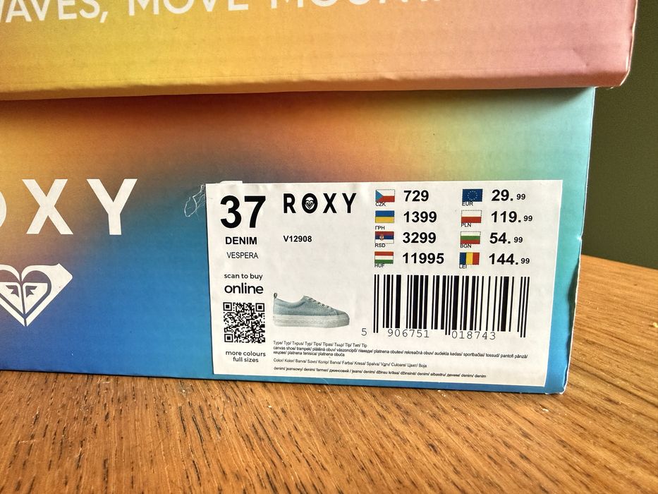 Trampki nowe, rozm. 37, kolor niebieski denim