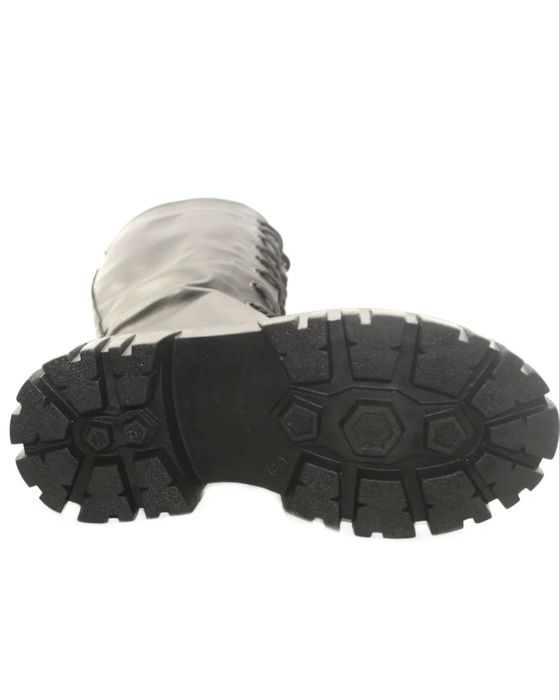 Зимние высокие ботинки берцы на шнуровке