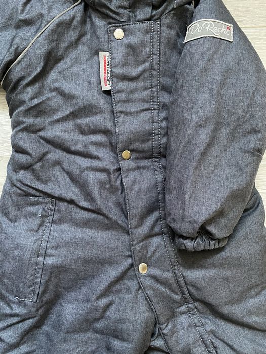 Зимовий графітовий комбінезон з опушкою DoRechi (розмір - 80 см)