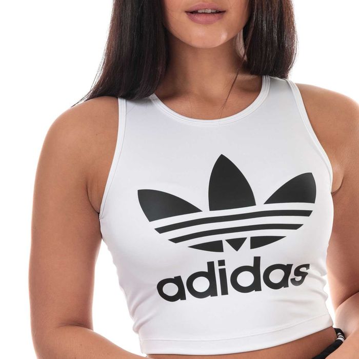 ADIDAS Cropped Tank Top Nowa Koszulka Damska E 32-40 Oryginalna 100%