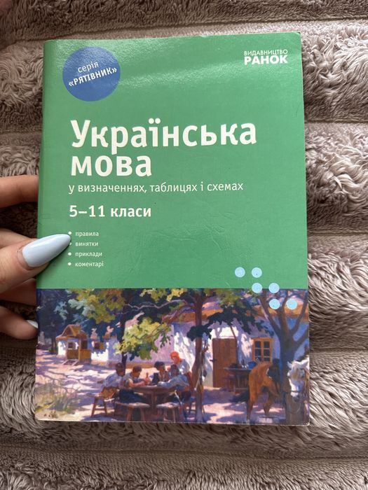 Украинский язык (511 классы) в определениях, таблицах и схемах