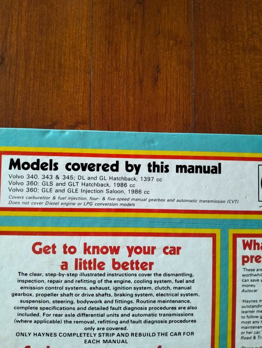 Haynes - Volvo 340 e 360 (manual técnico)
