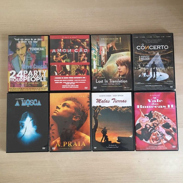 Lote de 8 filmes em DVD