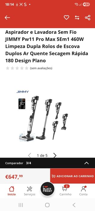 Aspirador 5 em 1 novo