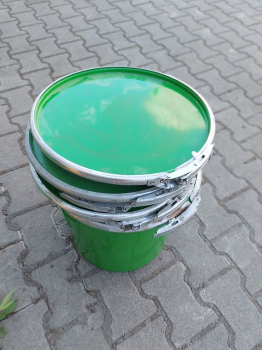 Beczka metalowa 30L z pokrywką, wiadro