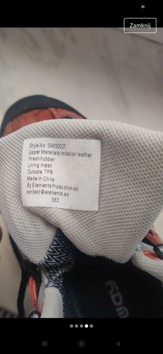 Buty trekkingowe dziecięce