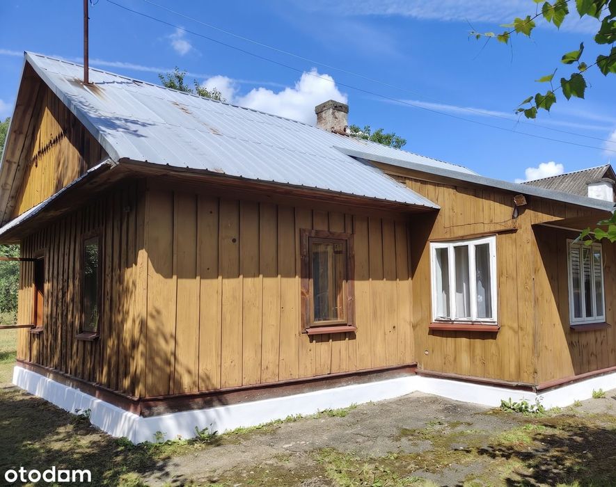 Siedlisko 38 arów z drewnianym domem - Bachów (Podkarpacie)