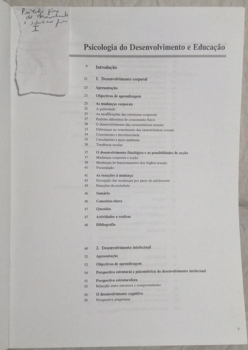 Psicologia do desenvolvimento e educação de jovens