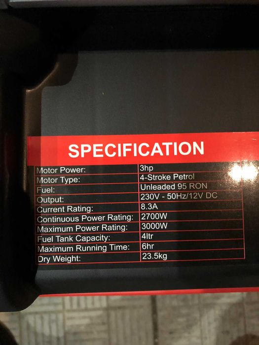 Новий!! інверторний генератор Spark QL3000i привезений з Англії