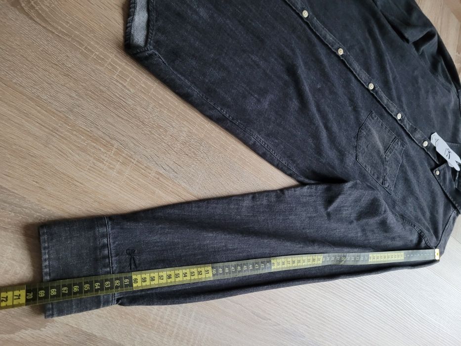 M Denham lincoln shirt wlrep koszula regular cut męska jeans bawełna