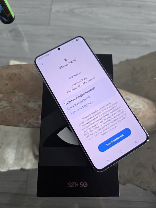Samsung Galaxy S21 + 5G S21 Plus Piekny stan Phantom silver 6,7 cala