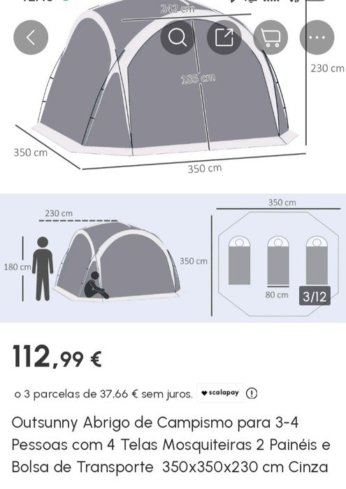 Tenda/Sala de campismo