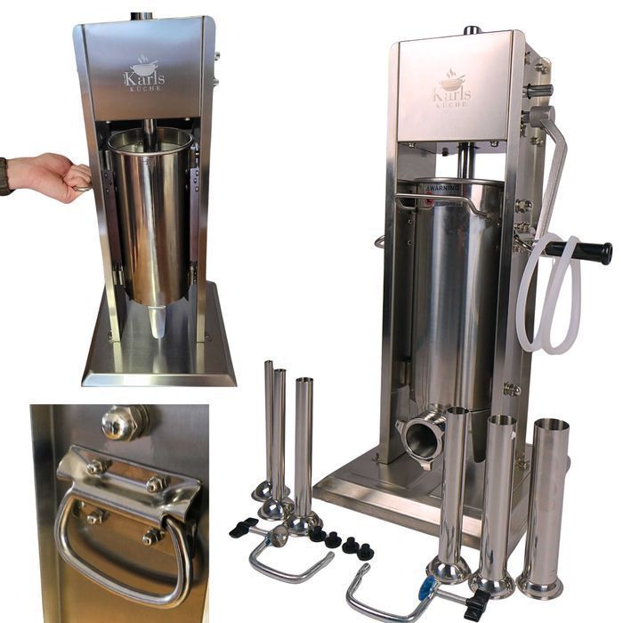 Nadziewarka do kiełbasy kiełbas maszynka pionowa 5L stabilna uszczelki