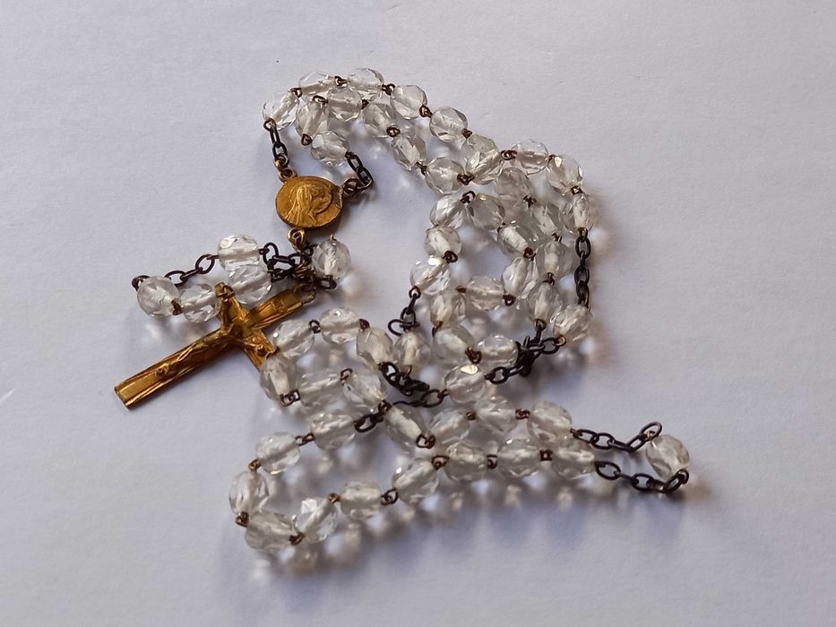 Stary różaniec .vintage