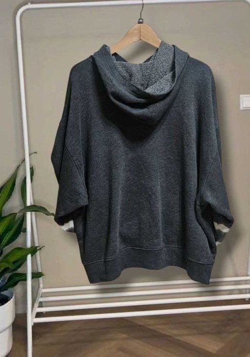 Свитшот с капюшоном оверсайз Pink Woman большого размера