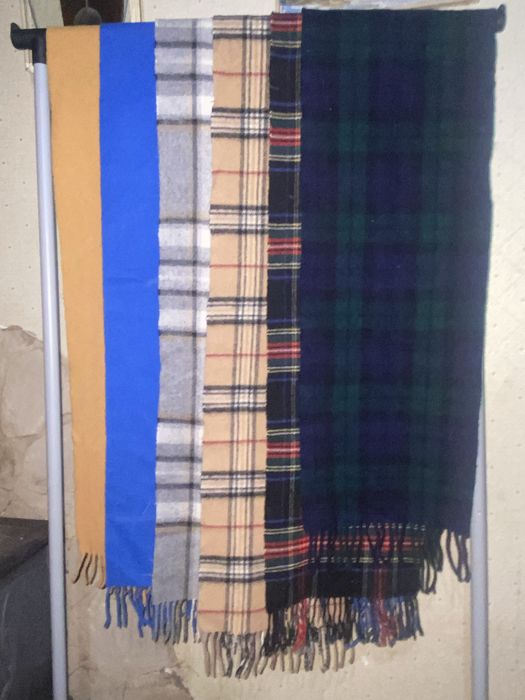 Шарфы шерсть, кашемир клетка Barbour