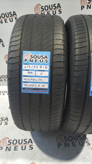 2 pneus semi novos 215-55R18 Michelin - Oferta dos Portes