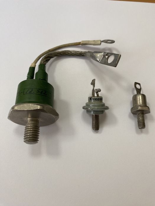 Тірістори силові Т25-12,532, КУ201Д, і т.д.