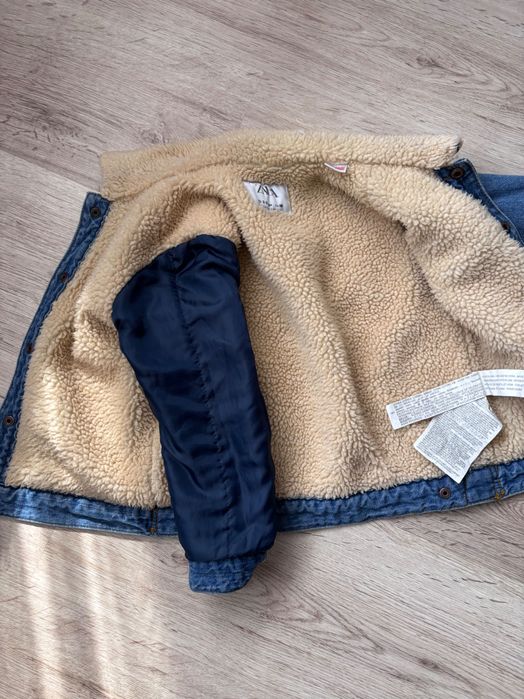 Дитяча утеплена джинсовка zara 98 см
