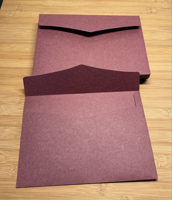 Pack 24 envelopes A5 Bordeaux Novos