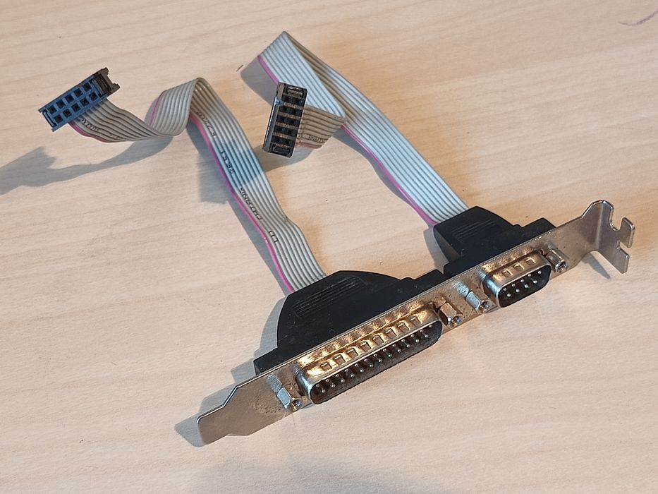 Śledź LPT +  COM \ retro PC \ DB25 + DB9 \ COM1 Mouse