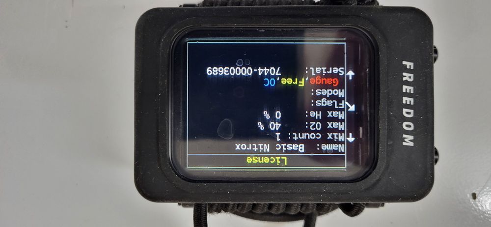 Komputer nurkowy feromon Diversoft Basic nitrox