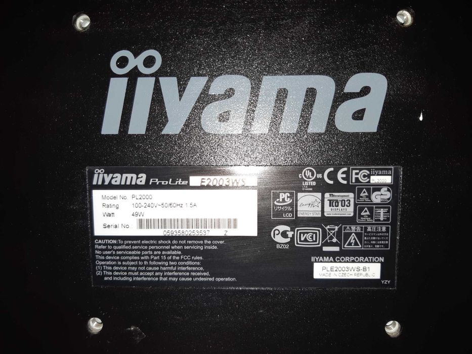 Monitor iiYAMA ProLite E2003WS | UŻYWANY