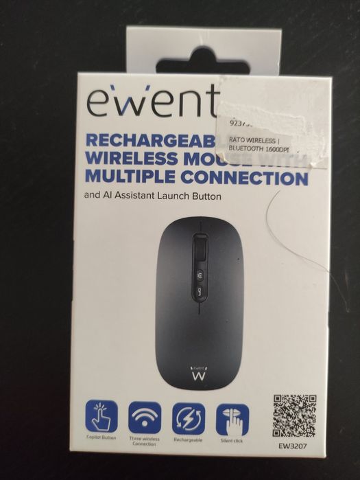 Rato Ótico Ewent EW3207 Advanced Copilot Wireless - NOVO
