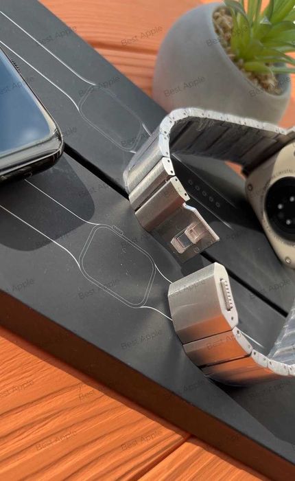 Nomad Steel Hardware Silver ремінець для Apple Watch 44/45/Ultra 1/2
