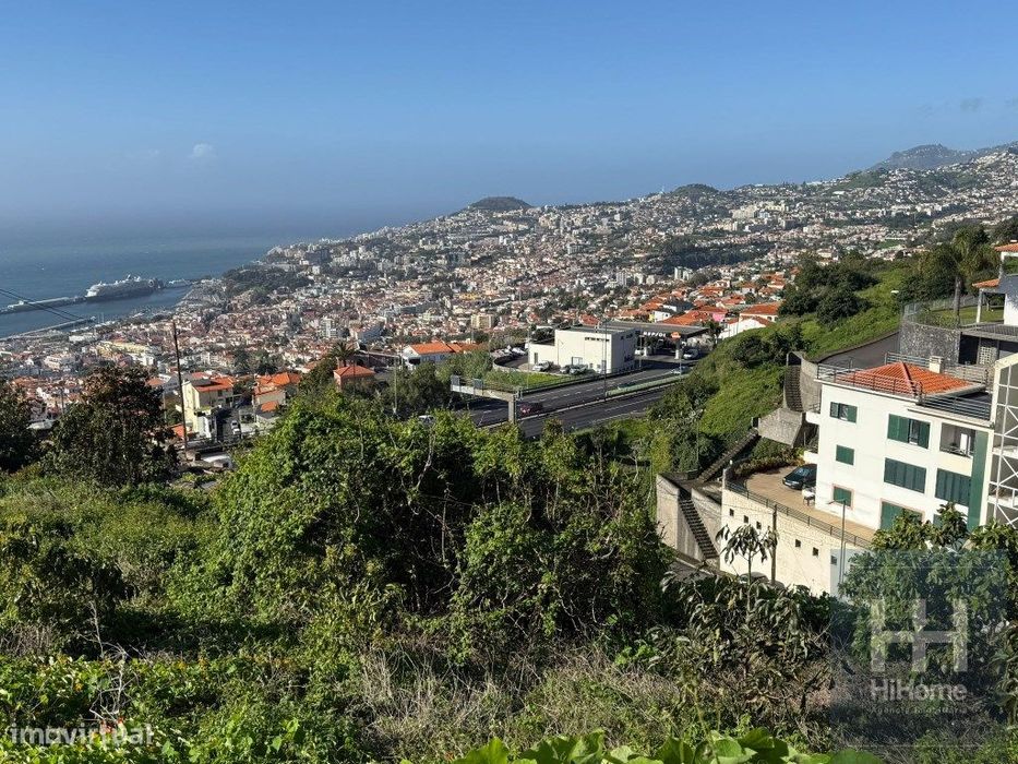 Terreno com 2050 m2 no Jardim Botânico - Vista Mar e Porto do Funchal