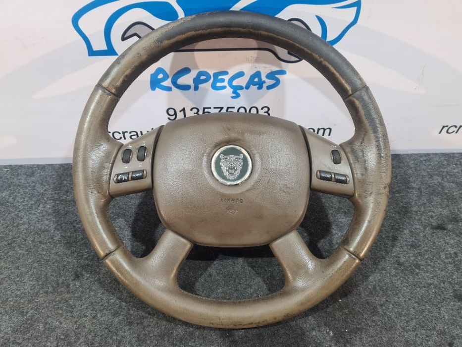 VOLANTE GUIADOR COMPLETO JAGUAR XTYPE I 1 MK1 X TYPE X-TYPE X400 PELE
