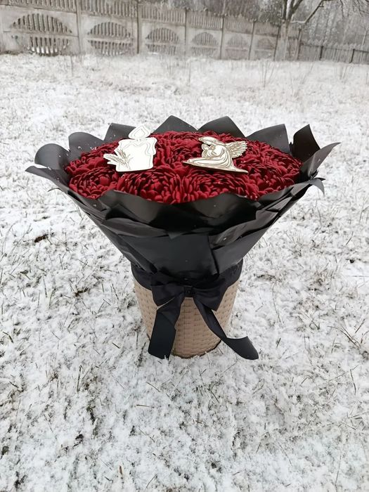 Букети з атласної стрічки