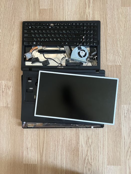 Asus a52 n52 k53b x54h k50 петли, клавиатура, охлаждение, рамка, шлейф