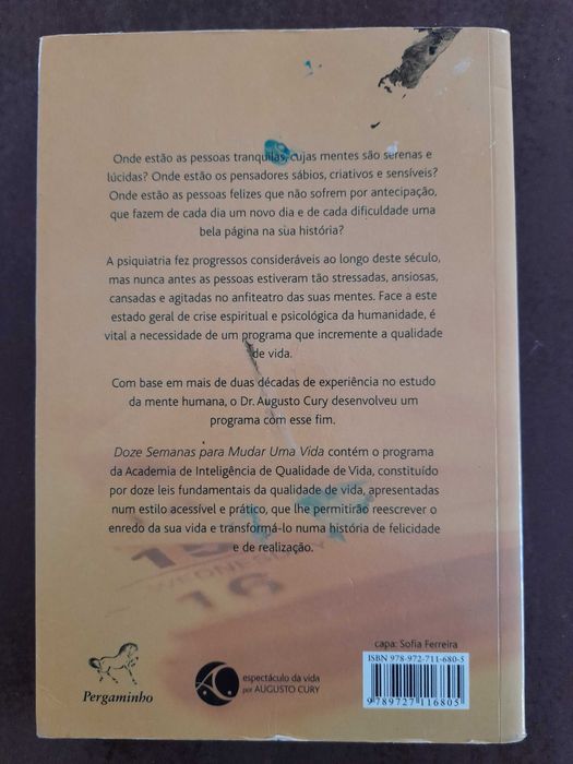 Doze semanas para mudar uma vida, Augusto Cury