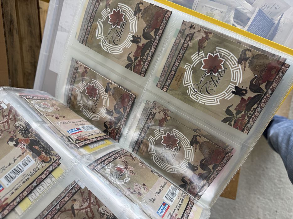 Coleção Pacotes de chá