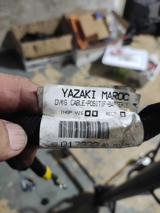 chicote cablagem  de bateria psa peugeot  berlingo jumper e outros