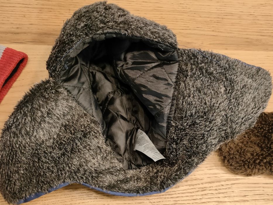 Ciepła czapka uszanka chłopięca Czapki zimowe z polarem 2-4 lat