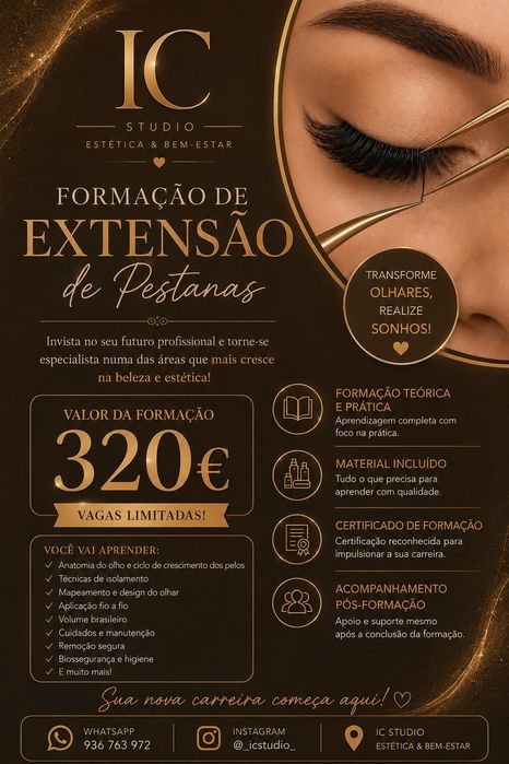 Formação Extensão de Pestanas
