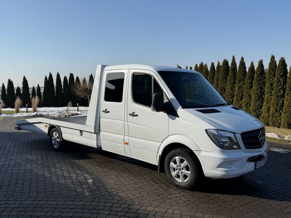 Mercedes-Benz SPRINTER  uszkodzony silnik*podwójna kabina*automat*3,5t na hak*panelowy najazd*