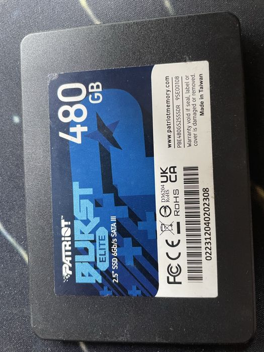 Ssd Patriot burst elite 480gb