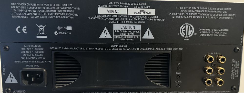 LINN MAJIK 126 - subwoofer amplificado