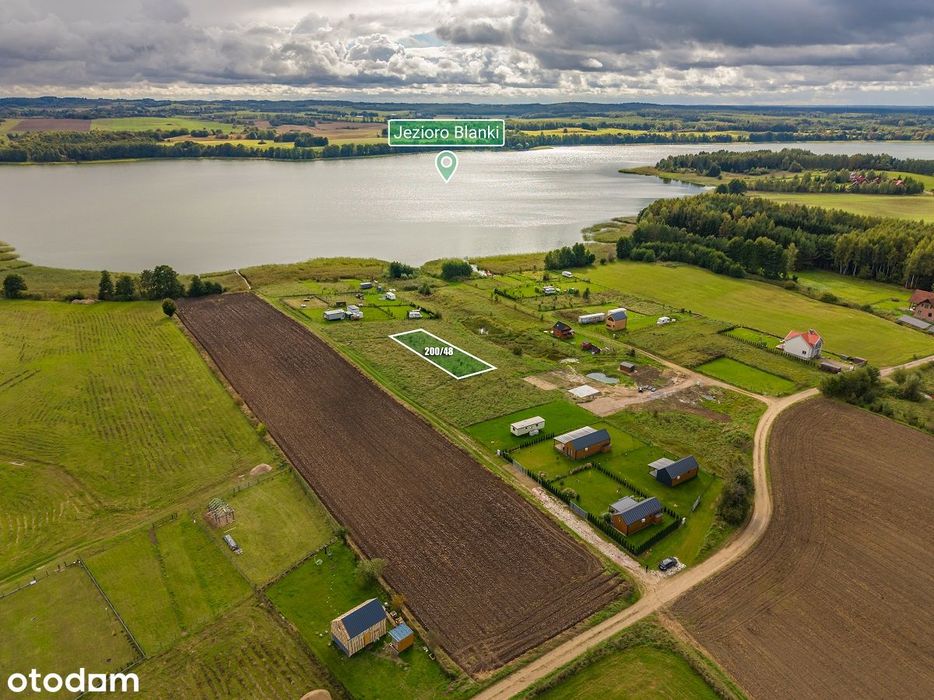 Działka nad jeziorem Blanki - WARMIA.