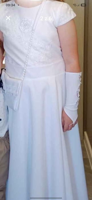 Sukienko-alba, torebka,  wianek