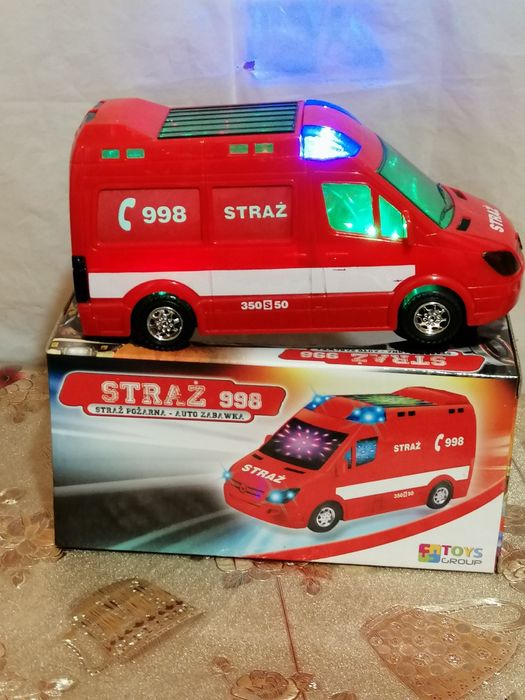 Straż pożarna autko z dźwiękiem po polsku 998.